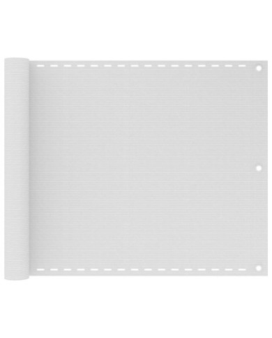 Écran de balcon Blanc 75x300 cm PEHD | Mobilier & Déco