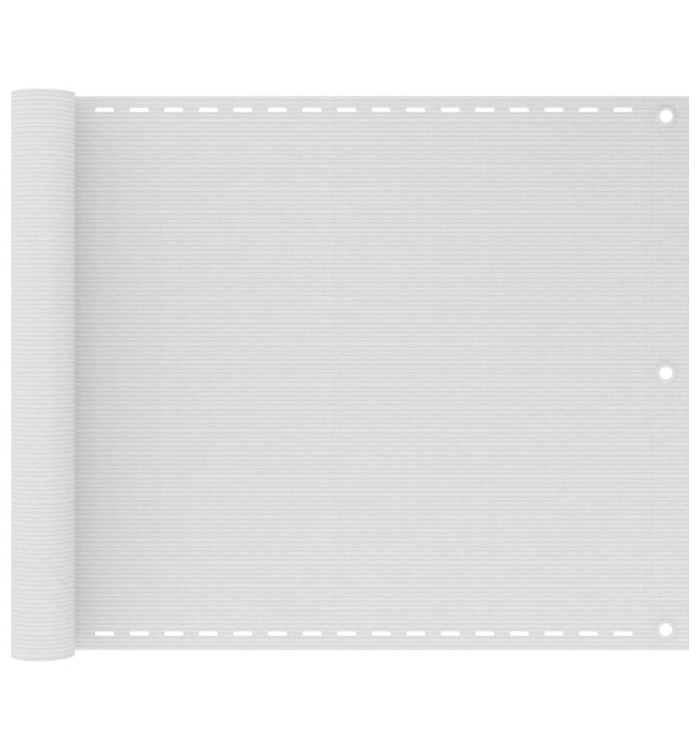 Écran de balcon Blanc 75x300 cm PEHD | Mobilier & Déco