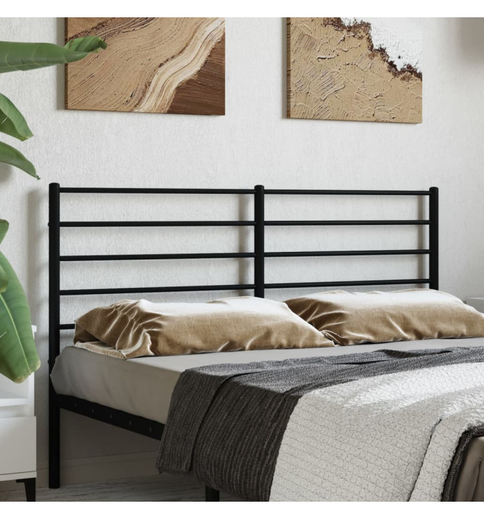 Tête de lit métal noir 160 cm | Mobilier & Déco