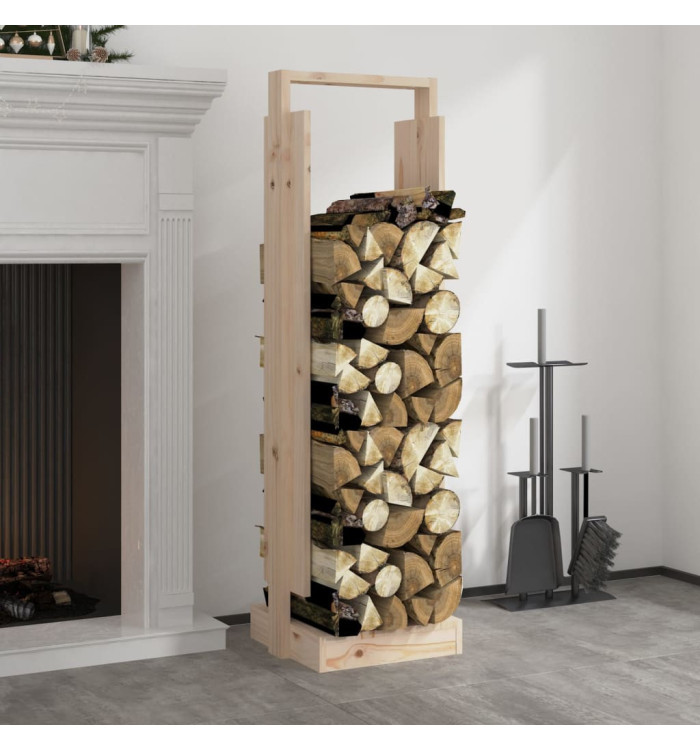 Porte-bûches 33,5x30x110 cm Bois massif de pin | Mobilier & Déco