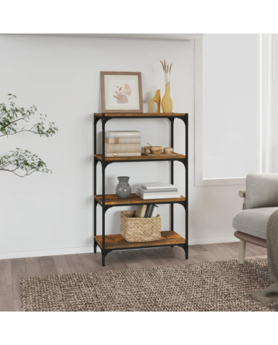 Bibliothèque Chêne fumé 60x33x100 cm Bois d'ingénierie | Mobilier & Déco