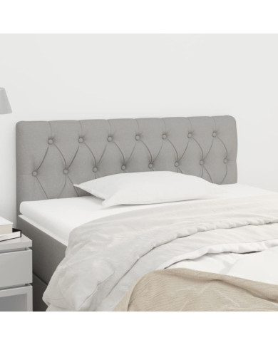 Tête de lit Gris clair 100x7x78/88 cm Tissu | Mobilier & Déco