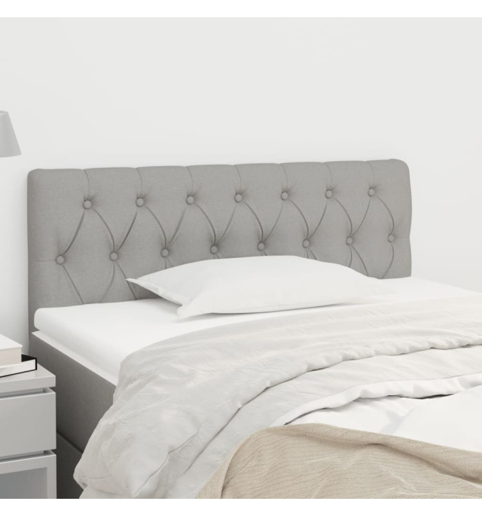 Tête de lit Gris clair 100x7x78/88 cm Tissu | Mobilier & Déco