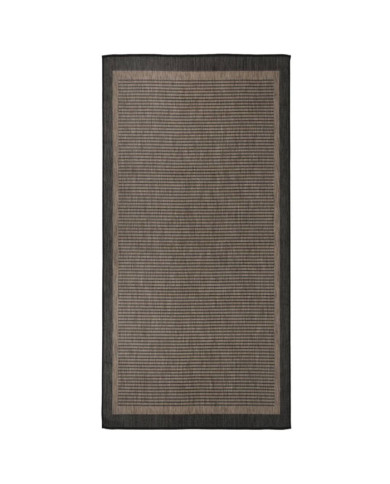 Tapis à tissage plat d'extérieur 100x200 cm Marron foncé | Mobilier & Déco