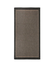 Tapis à tissage plat d'extérieur 100x200 cm Marron foncé | Mobilier & Déco