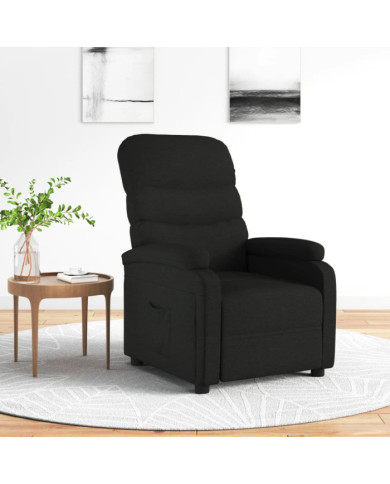 Fauteuil inclinable Noir Tissu | Mobilier & Déco