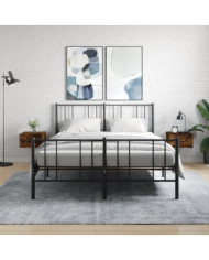 Tables de chevet murales 2 pcs chêne fumé 35x35x20 cm | Mobilier & Déco