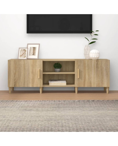 Meuble TV Chêne sonoma 150x30x50 cm Bois d'ingénierie | Mobilier & Déco