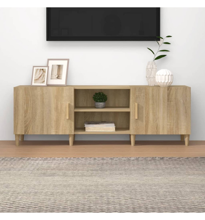 Meuble TV Chêne sonoma 150x30x50 cm Bois d'ingénierie | Mobilier & Déco