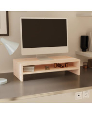 Support de moniteur 50x24x13 cm Bois de pin solide | Mobilier & Déco