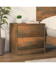 Table de chevet Chêne fumé 40x30x40 cm Bois d'ingénierie | Mobilier & Déco