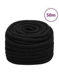 Corde de travail Noir 20 mm 50 m Polyester | Mobilier & Déco