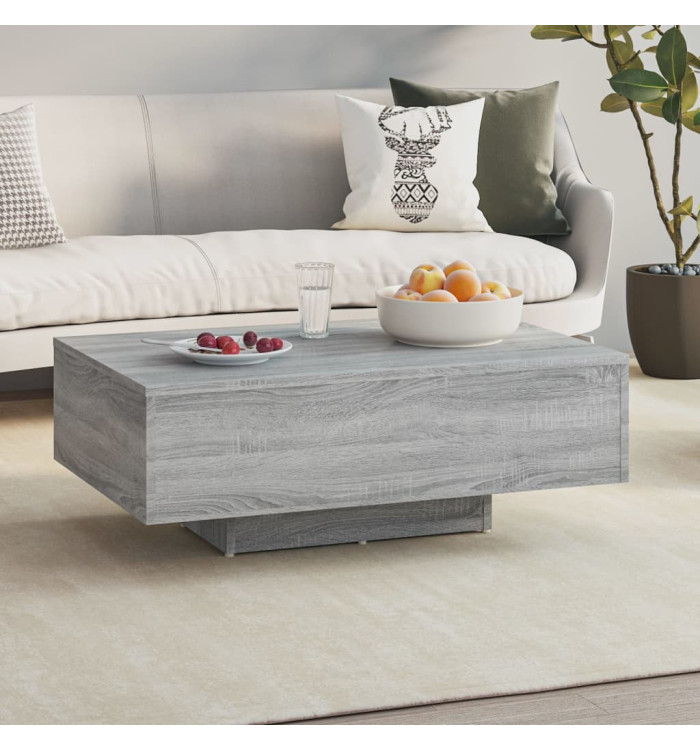 Table basse Sonoma gris 85x55x31 cm Bois d'ingénierie | Mobilier & Déco