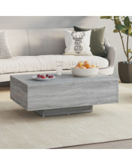 Table basse Sonoma gris 85x55x31 cm Bois d'ingénierie | Mobilier & Déco