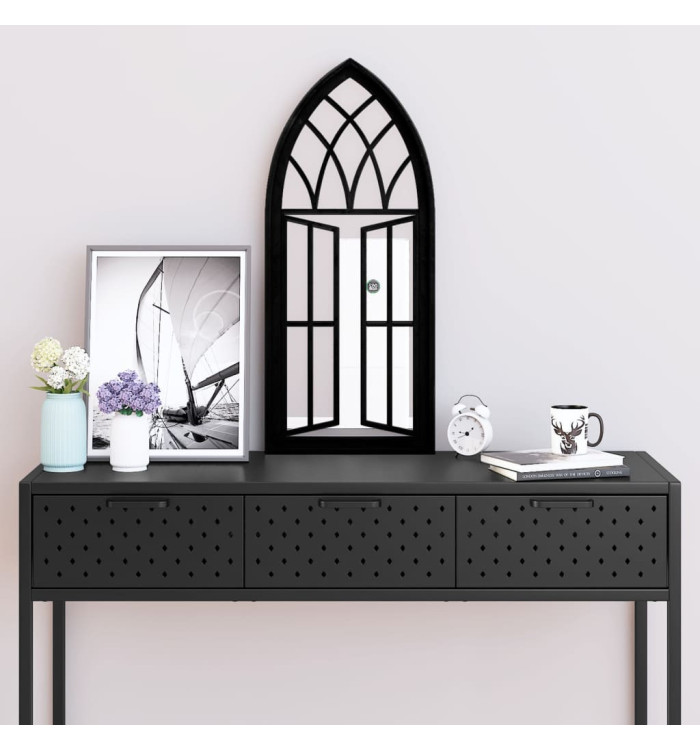 Miroir Noir 70x30 cm Fer pour utilisation à l'intérieur | Mobilier & Déco