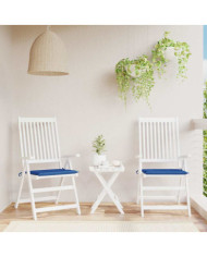 Coussins de chaise de jardin lot de 2 bleu royal 50x50x4 cm | Mobilier & Déco