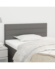 Tête de lit Gris foncé 100x5x78/88 cm Tissu | Mobilier & Déco