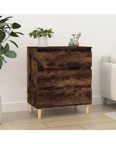 Buffet Chêne fumé 60x35x70 cm Bois d'ingénierie | Mobilier & Déco