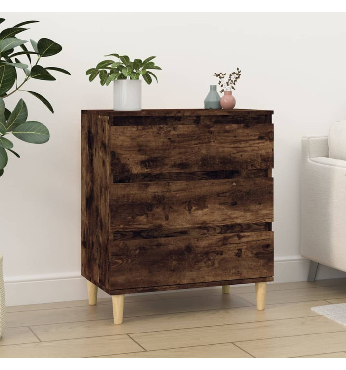 Buffet Chêne fumé 60x35x70 cm Bois d'ingénierie | Mobilier & Déco