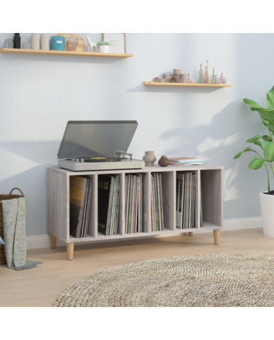 Armoire à disques sonoma gris 100x38x48 cm bois d'ingénierie | Mobilier & Déco
