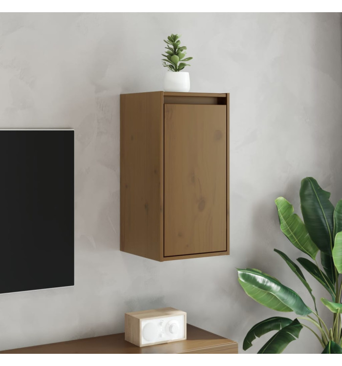 Armoire murale Marron miel 30x30x60 cm Bois de pin massif | Mobilier & Déco