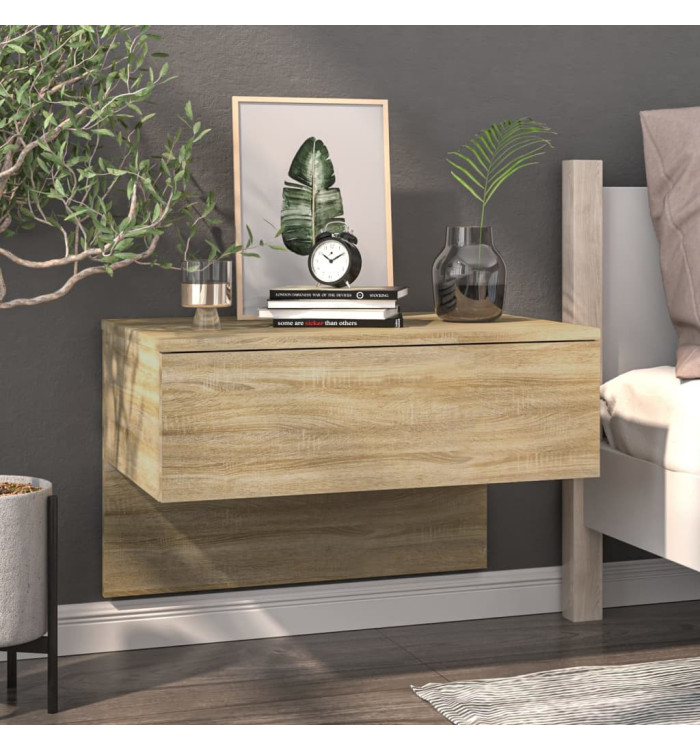 Table de chevet murale Chêne sonoma | Mobilier & Déco