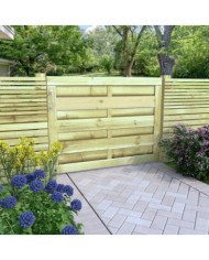 Portillon Bois de pin imprégné 100x75 cm Vert | Mobilier & Déco