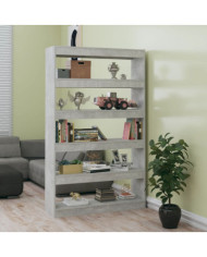 Bibliothèque/Séparateur de pièce Gris béton 100x30x166 cm | Mobilier & Déco