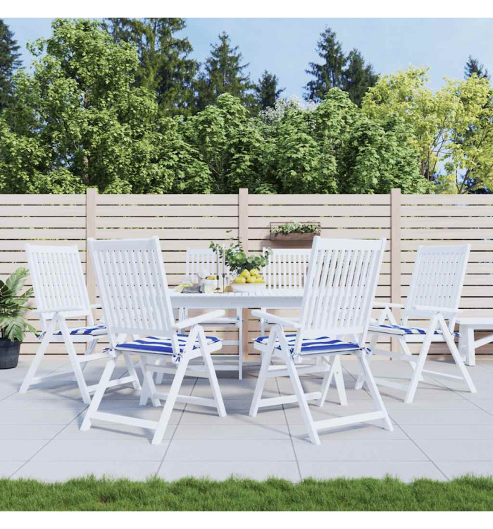 Coussins de chaise de jardin lot de 6 40x40x4 cm tissu | Mobilier & Déco