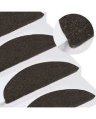 Tapis d'escalier auto-adhésifs 10 pcs noir 65x22,5x3,5 cm | Mobilier & Déco
