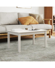 Table basse Blanc 80x50x40 cm Bois massif de pin | Mobilier & Déco