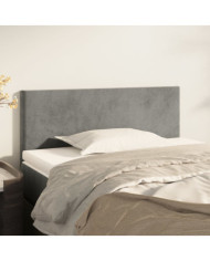 Tête de lit Gris clair 100x5x78/88 cm Velours | Mobilier & Déco