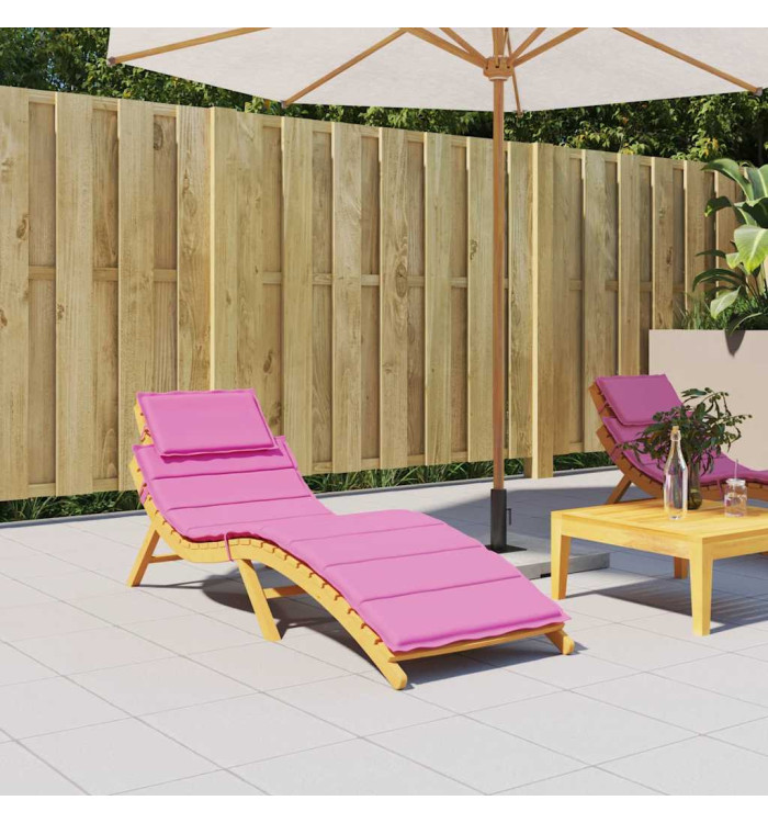 Coussin de chaise longue rose tissu oxford | Mobilier & Déco