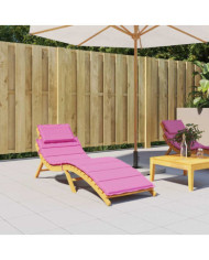 Coussin de chaise longue rose tissu oxford | Mobilier & Déco