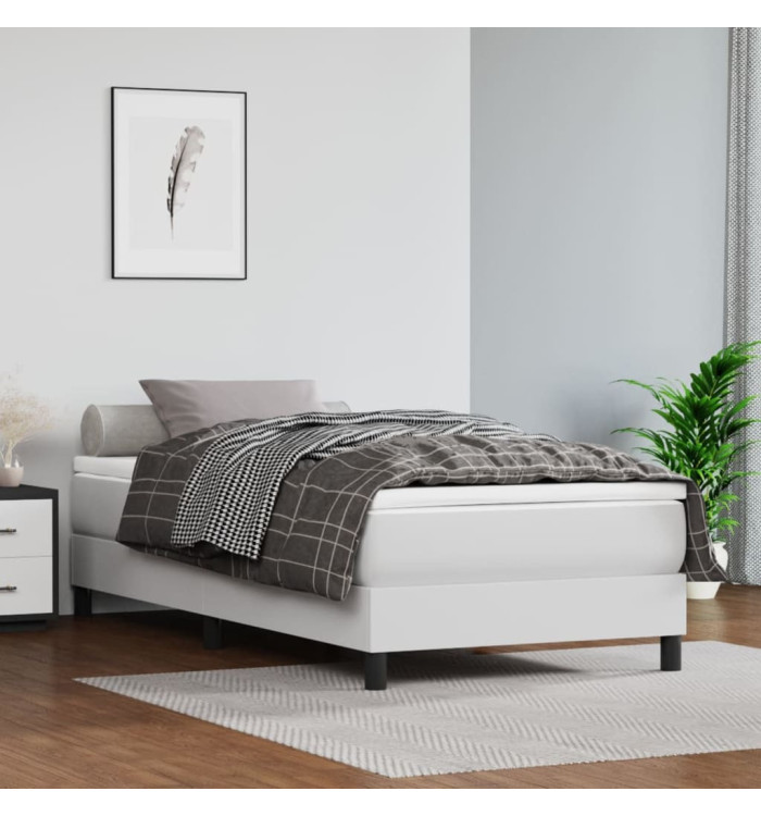 Matelas de lit à ressorts ensachés Blanc 100x200x20 cm | Mobilier & Déco