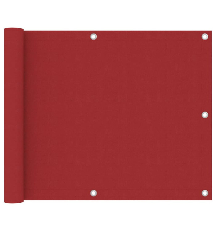 Écran de balcon Rouge 75x300 cm Tissu Oxford | Mobilier & Déco