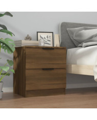 Table de chevet Chêne marron Bois d'ingénierie | Mobilier & Déco