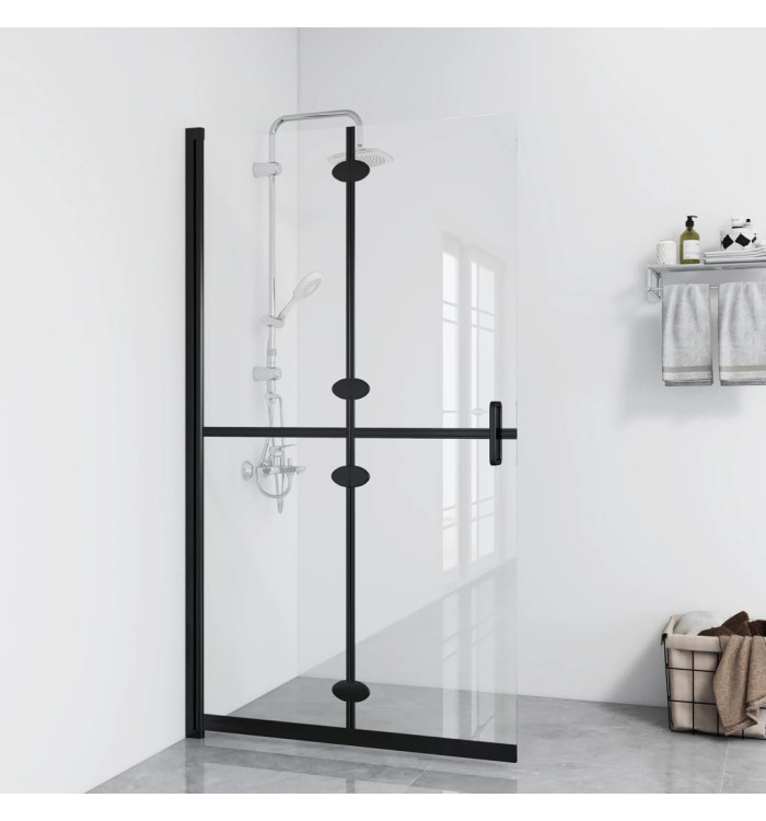 Paroi de douche pliable Verre ESG transparent 120x190 cm | Mobilier & Déco
