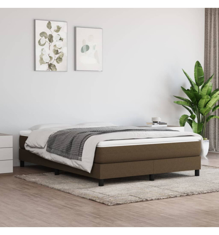 Matelas de lit à ressorts ensachés Marron foncé 140x200x20 cm | Mobilier & Déco