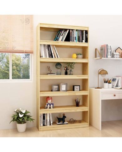 Bibliothèque/Séparateur de pièce 100x30x200 cm pin massif | Mobilier & Déco