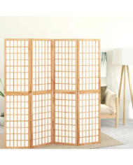Cloison de séparation pliable 4 panneaux 160x170 cm | Mobilier & Déco