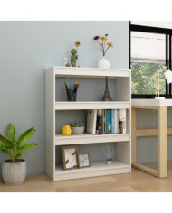 Bibliothèque/Séparateur de pièce Blanc 100x30x103 cm Pin massif | Mobilier & Déco
