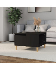 Table basse noir 55x55x36,5 cm bois d'ingénierie | Mobilier & Déco