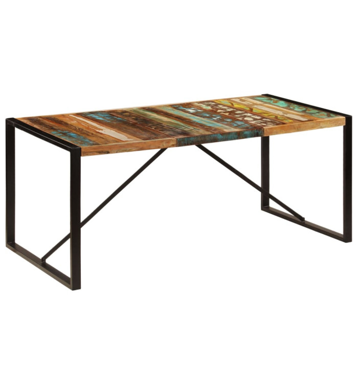 Table de salle à manger 180x90x75 cm Bois de récupération | Mobilier & Déco