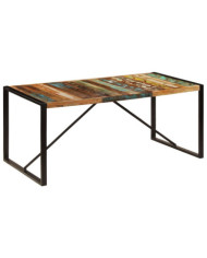 Table de salle à manger 180x90x75 cm Bois de récupération | Mobilier & Déco