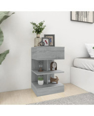Tables de chevet 2 pcs Sonoma gris 40x35x65cm Bois d'ingénierie | Mobilier & Déco