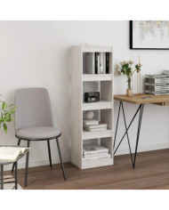 Bibliothèque/Séparateur de pièce Blanc 40x30x135,5cm Pin massif | Mobilier & Déco