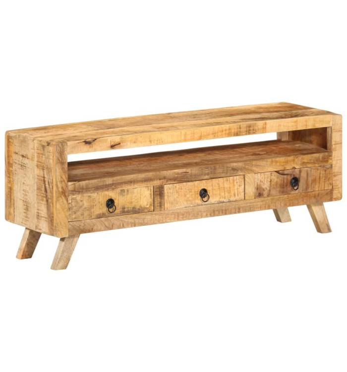 Meuble TV 110x30x40 cm Bois massif de manguier | Mobilier & Déco