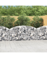 Panier de gabions arqué 200x30x80/100 cm Fer galvanisé | Mobilier & Déco