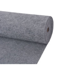 Tapis strié pour exposition 1,2x10 m Gris | Mobilier & Déco
